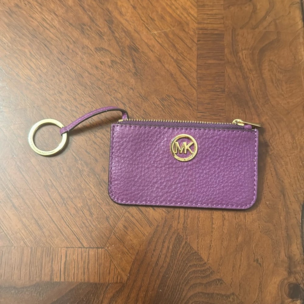 Micheal Kors Leather Coin Purse with Keyring